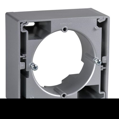 Sedna krabica 1-násobná pre povrchovú montáž Aluminium