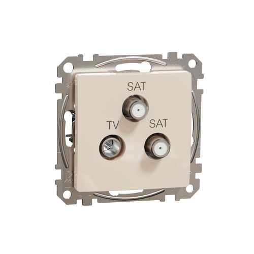 Sedna Design zásuvka TV+SAT+SAT koncová 4dB béžová