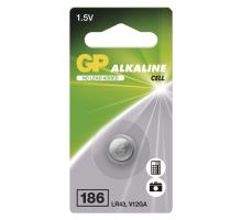 Alkalická gombíková batéria GP LR43 (186F), blister