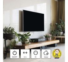Prodlužovací kabel s vypínačem 4 zásuvky 5m, černý (3)