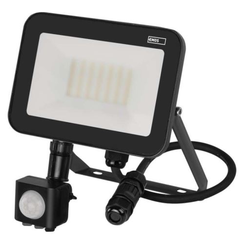 LED reflektor INOVO s pohybovým čidlem, 30W neutrální bílá