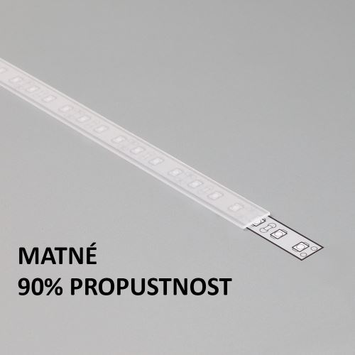 Plexi A matné pre Al profily FKU22, 55, 1m