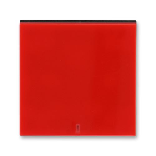 Kryt jednoduchý s červeným průzorem, červená/kouřová černá, ABB Levit 3559H-A00655 65
