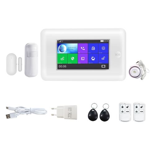 Bezdrátový domovní GSM alarm s Wi-Fi, GSM telefonem a SOS voláním HG-430-EN - TUYA