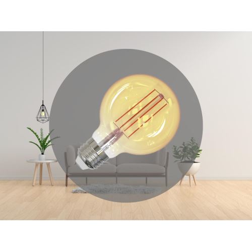 LED Filament SLIM 4,5 W VINTAGE - G80 / E27 / 1800K - ZFS102