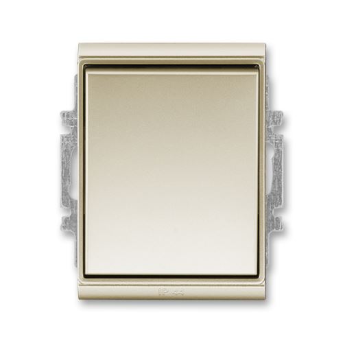 Přepínač střídavý s krytem, řazení 6, IP 44, šampaňská, ABB Time 3558E-A06940 33