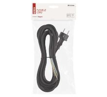 Flexo šňůra guma/neopren 3×1,5mm2, 5m, černá (2)