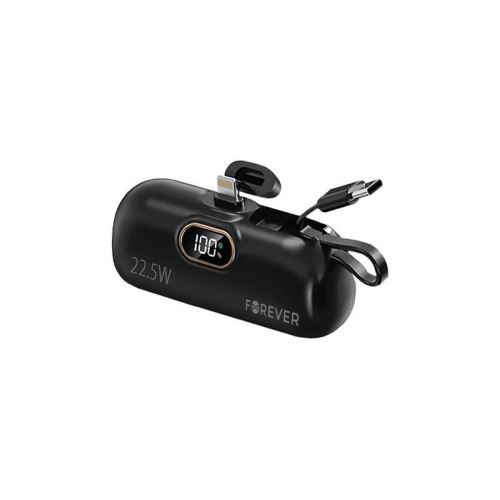 Mini PowerBank FOREVER MTB-100 5000mAh Lightning Black