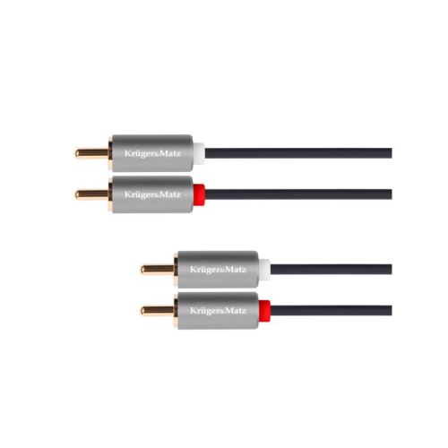 Kabel 2x Cinch konektor/2x Cinch konektor 3m KRUGER & MATZ KM1211 Basic