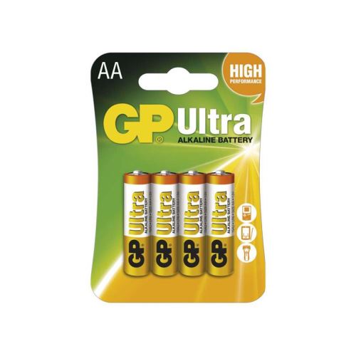 Baterie AA (R6) alkalická GP Ultra Alkaline 4ks