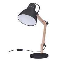 Solight stolní lampa Falun, E27, černá (1)