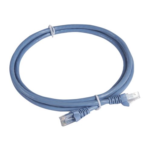 Patch kabel U/UTP Cat.6 PVC 1,5m sv.modrá RAL 5024