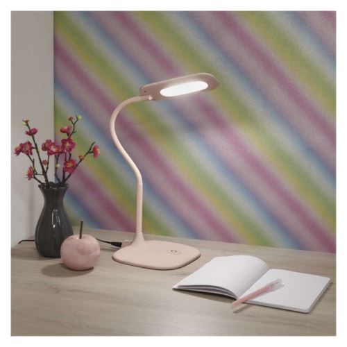 LED stolná lampa STELLA, ružová