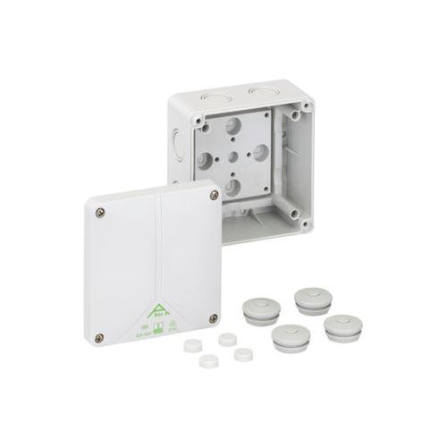 KRABICE ABOX 060L PRAZDNA SEDA IP65