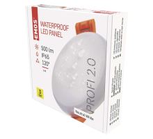 LED panel 75mm, kruhový zabudovateľný biely, 6W neut. biela, IP65