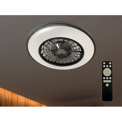 LED svítidlo OPAL + stropní ventilátor + dálkový ovladač 48W - LCL6341