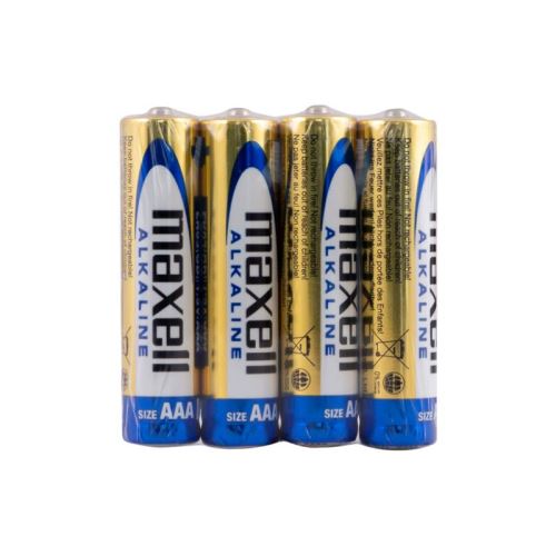 Batéria AAA (R03) alkalická MAXELL 4ks / shrink