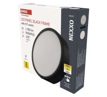 LED prisadené svietidlo NEXXO, kruhové, čierne, 21W, so zmenou CCT