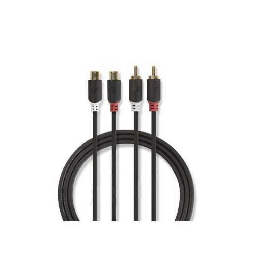 Kabel NEDIS 2xCINCH konektor/2xCINCH zdířka 5m