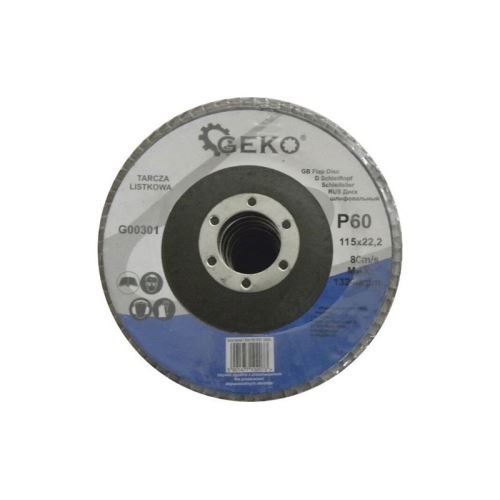 Kotouč na kov lamelový 115mm P60 GEKO G00301