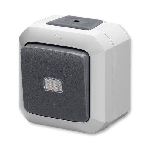 Ovládač prepínací IP54 s čírym priezorom ABB 3558N-C86511 S