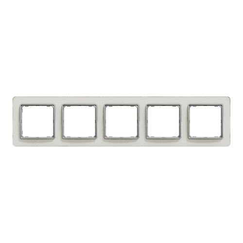 Sedna Elements rámček 5-násobný biele sklo