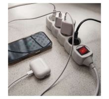 Prodlužovací kabel s vypínačem – 4 zásuvky, 5m, bílý (6)