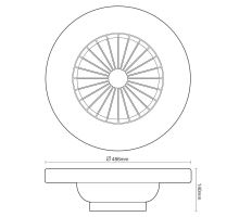 LED svítidlo OPAL + stropní ventilátor + dálkový ovladač 48W - LCL6341 (7)