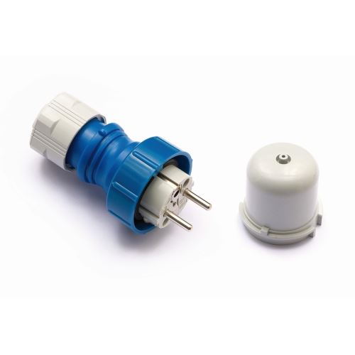 Vidlice 23960 IP67/230V/16A - domovní, modro-šedá