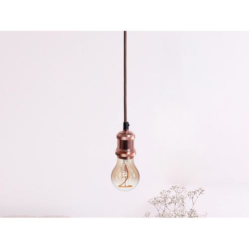 Objímka E27 / 1m / měděná - BH632H