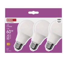 LED žárovka Classic A60 / E27 / 7 W  (60 W) / 806 lm / neutrální bílá (6)