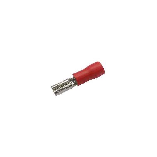 Zdířka faston 2.8mm ,vodič 0.5-1.5mm červená