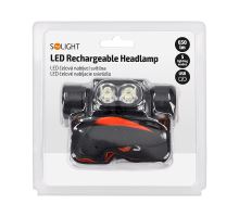 Solight LED čelová nabíjecí svítilna, 650lm, Li-ion, USB (8)