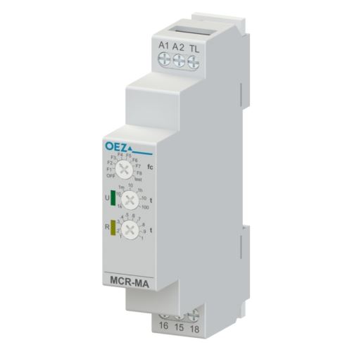 Multifunkční časové relé MCR-MA-003-UNI Un 24 - 230 V a.c.,24 - 220VDC