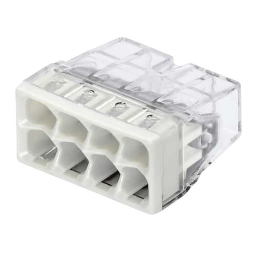 Svorka Wago, 2273-208, 0,5 - 2,5 mm2, 8-pólový, transparentná / biela