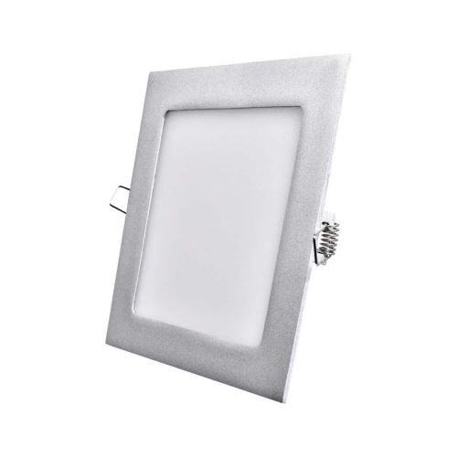 LED panel 170×170, čtvercový vestavný stříbrný, 12W neut. b.
