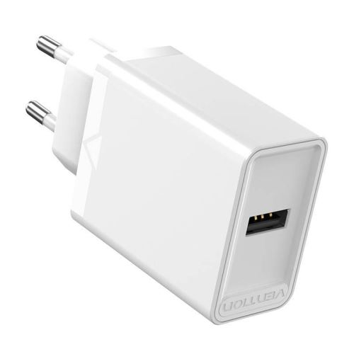 Nabíječka do sítě Vention 1-port USB Wall Charger bílá