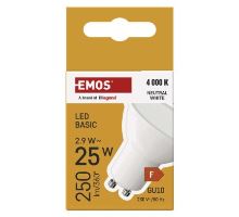 LED žárovka Basic MR16 / GU10 / 2,9 W (25 W) / 250 lm / neutrální bílá (4)