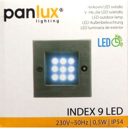 Vonkajšie LED svietidlo INDEX 9 LED - ID-B04 / T (Panlux)