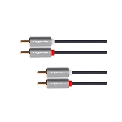 Kabel 2x Cinch konektor/2x Cinch konektor 1,8m KRUGER & MATZ KM1209 Basic