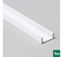 AL profil FKU13 J/S pro LED, bez plexi, 1m, bílý