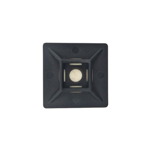Samolepící držák na vázací pásku max 2,8mm černá 100ks - TMA1212/BK