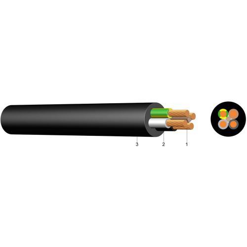 Kabel H07RN-F 12G  1,5 (gumový)