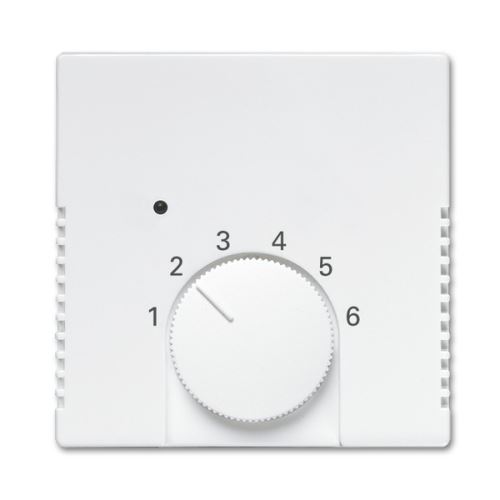 Kryt termostatu pre vykurovanie / chladenie, štúdio biela, ABB Solo 2CKA001710A4017
