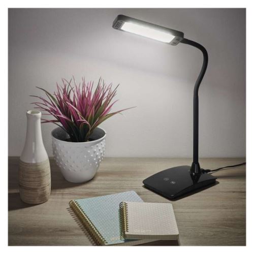 LED stolní lampa Eddy, černá