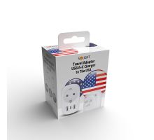 Solight cestovní adaptér s USB do Spojených států, typ B (6)