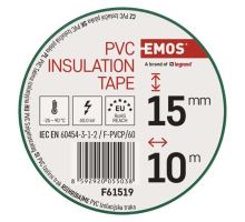 Izolační páska PVC 15mm / 10m zelená (4)