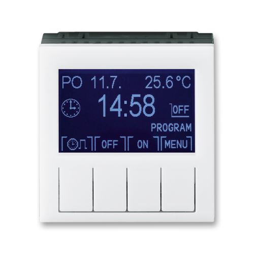 Hodiny spínací programovatelné (ovládací jednotka), bílá/kouřová černá, ABB Levit 3292H-A20301 62