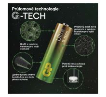 Alkalická baterie GP Ultra 9V (6LF22) (3)
