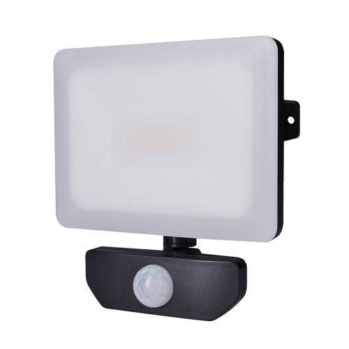 Solight LED reflektor Quick so sensorom, 20W, 1700lm, 4000K, IP44, čierny